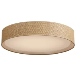Maxim Lighting Prime 45W 25" LED Flush Mount - 3000K - 1,880 Lumens - 120V - Grass Cloth