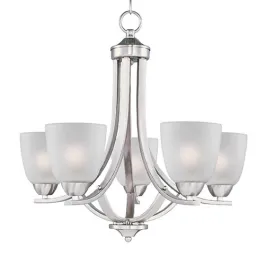 Maxim Lighting Axis 5-Light Chandelier - 120V - Satin Nickel