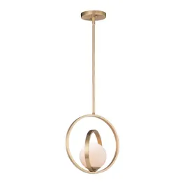 Maxim Lighting Coronet Small 1-Light Pendant - 120V - Satin Brass