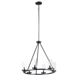 Maxim Lighting Sentinel 6-Light Chandelier - 120V - Black