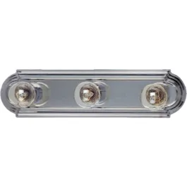 Maxim Lighting Essentials 3-Light Racetrack Vanity Light - 120V - Satin Nickel