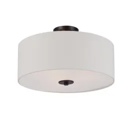Maxim Lighting Bongo 18" 3-Light Pendant / Semi-Flush Convertible - 120V - Oil Rubbed Bronze