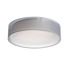 Maxim Lighting Prime 32W 20" LED Flush Mount - 3000K - 2,000 Lumens - 120V - White Organza