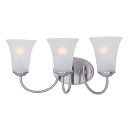 Maxim Lighting Logan 3-Light Bath Vanity Light - 120V - Satin Nickel