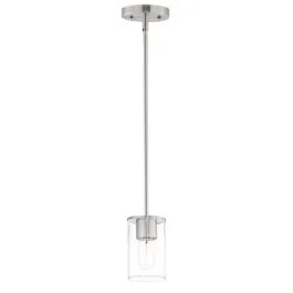 Maxim Lighting Sleek 1-Light Mini Pendant - 120V - Satin Nickel