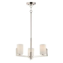 Maxim Lighting Dart 3-Light Chandelier - 120V - Satin Nickel