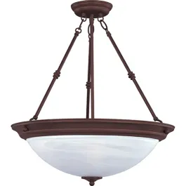 Maxim Lighting Essentials 15" 3-Light Invert Bowl Pendant - 120V - Oil Rubbed Bronze