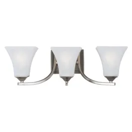 Maxim Lighting Aurora 3-Light Bath Vanity Light - 120V - Satin Nickel
