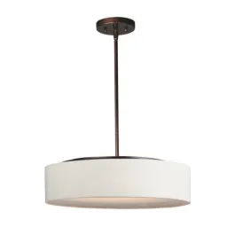 Maxim Lighting Prime 20" LED Pendant - 3000K - 120V - Oatmeal / Oil Rubbed Bronze