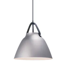 Maxim Lighting Nordic 14" 1-Light Pendant - 120V - Black / Brushed Platinum