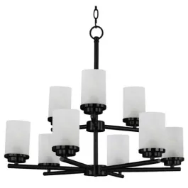 Maxim Lighting Corona 9-Light Chandelier - 120V - Black