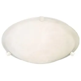 Maxim Lighting Malaga 20" 4-Light Flush Mount - Marble Glass Shade - 120V - White