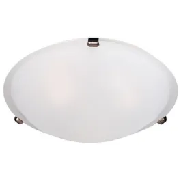 Maxim Lighting Malaga 20" 4-Light Flush Mount - Frosted Glass Shade - 120V - Oil Rubbed Bronze