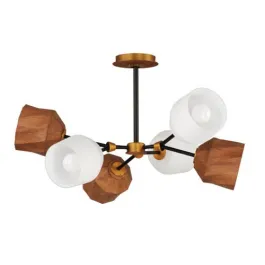 Maxim Lighting Akimbo 6-Light Pendant - 120V - Dark Bronze / Antique Brass