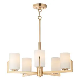 Maxim Lighting Dart 5-Light Chandelier - 120V - Satin Brass