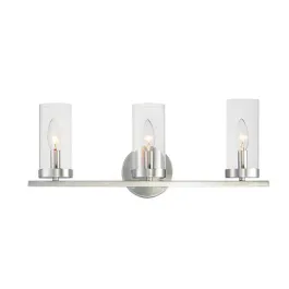 Maxim Lighting Sentinel 3-Light Bath Vanity Light - 120V - Satin Nickel