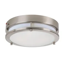 Maxim Lighting Linear LED Flush Mount - EM Backup - 3000K - 120-277V - Satin Nickel