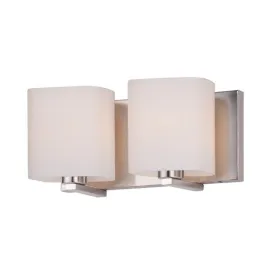 Maxim Lighting Wrap 2-Light Bath Vanity Light - 120V - Satin Nickel