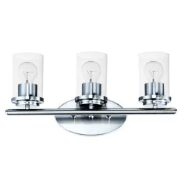 Maxim Lighting Corona 3-Light Vanity Light - Clear Glass Shade - 120V - Polished Chrome