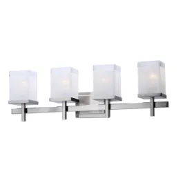 Maxim Lighting Tetra 4-Light Bath Vanity Light - 120V - Satin Nickel