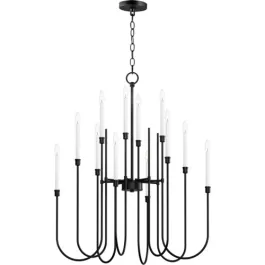 Maxim Lighting Tux 12-Light Chandelier - 120V - Black