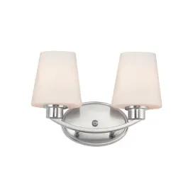 Maxim Lighting Shelter 2-Light Bath Vanity Light - 120V - Satin Nickel
