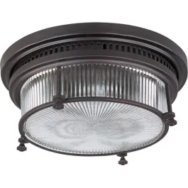 Maxim Lighting Hi-Bay 2-Light Flush Mount - 120V - Bronze
