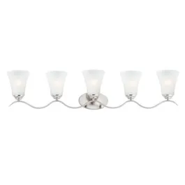 Maxim Lighting Vital 5-Light Bath Vanity Light - 120V - Satin Nickel
