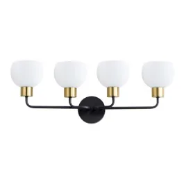 Maxim Lighting Coraline 4-Light Bath Vanity Light - 120V - Bronze / Satin Brass