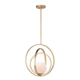 Maxim Lighting Coronet Medium 1-Light Pendant - 120V - Satin Brass