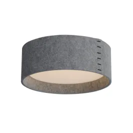 Maxim Lighting Prime Acoustic 18W 16" LED Flush Mount - 3000K - 1,200 Lumens - 120-277V - Gray