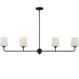 Maxim Lighting Bristol 4-Light Linear Chandelier - 120V - Anthracite