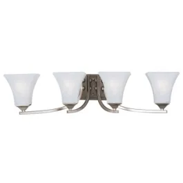 Maxim Lighting Aurora 4-Light Bath Vanity Light - 120V - Satin Nickel