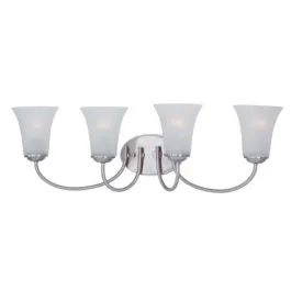 Maxim Lighting Logan 4-Light Bath Vanity Light - 120V - Satin Nickel