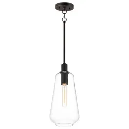 Maxim Lighting Babylon 8" 1-Light Pendant - 120V - Black