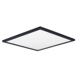 Maxim Lighting Wafer 15" Square LED Flush Mount - 3000K - 120-277V - Black