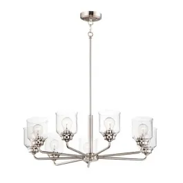 Maxim Lighting Acadia 8-Light Chandelier - 120V - Satin Nickel