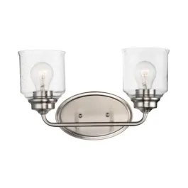 Maxim Lighting Acadia 2-Light Bath Vanity Light - 120V - Satin Nickel