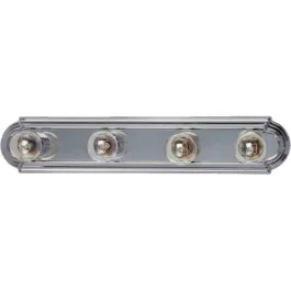 Maxim Lighting Essentials 4-Light Racetrack Vanity Light - 120V - Satin Nickel