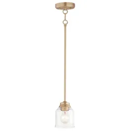 Maxim Lighting Acadia 1-Light Mini Pendant - 120V - Heritage Brass