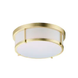 Maxim Lighting Rogue 13" LED Flush Mount - 3000K - 120-277V - Satin Brass