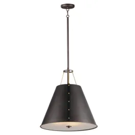 Maxim Lighting Trestle 3-Light Pendant - 120V - Oil Rubbed Bronze / Antique Brass