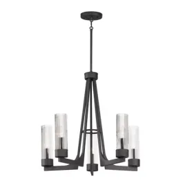Maxim Lighting Delos 5-Light Chandelier - 120V - Anthracite