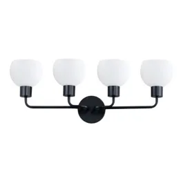 Maxim Lighting Coraline 4-Light Bath Vanity Light - 120V - Black