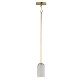 Maxim Lighting Deven 1-Light Mini Pendant - 120V - Satin Brass