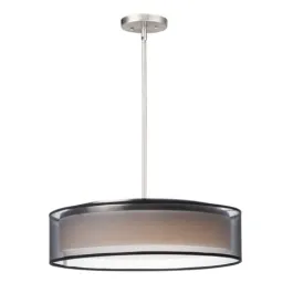 Maxim Lighting Prime 20" LED Pendant - 3000K - 120V - Black Oxide / Satin Nickel