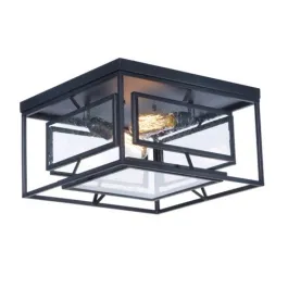 Maxim Lighting Era 2-Light Flush Mount - 120V - Black
