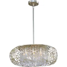 Maxim Lighting Arabesque 9-Light Pendant - 120V - Golden Silver