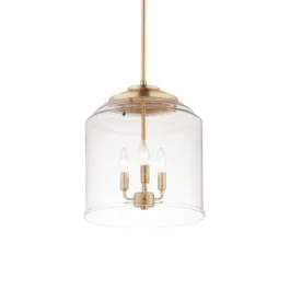 Maxim Lighting Acadia 3-Light Pendant - 120V - Heritage Brass