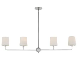 Maxim Lighting Bristol 4-Light Linear Chandelier - 120V - Satin Nickel
